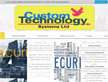 Tablet Screenshot of customtechnology.co.nz